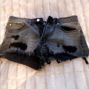 Black jean shorts :)